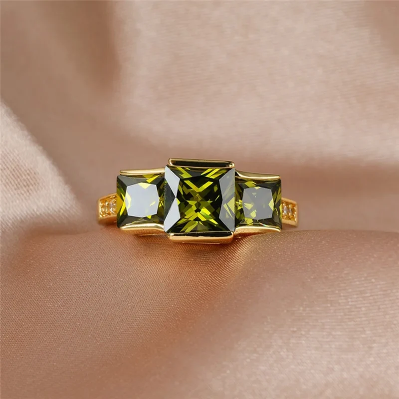 Bague Pierre Verte Opaque