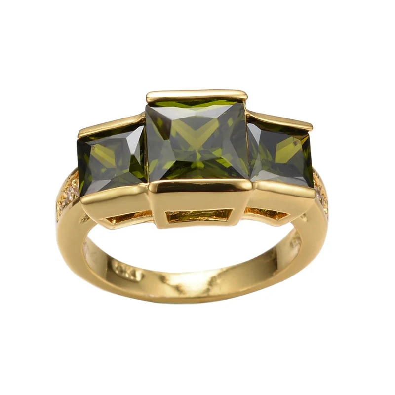 Bague Pierre Verte Opaque