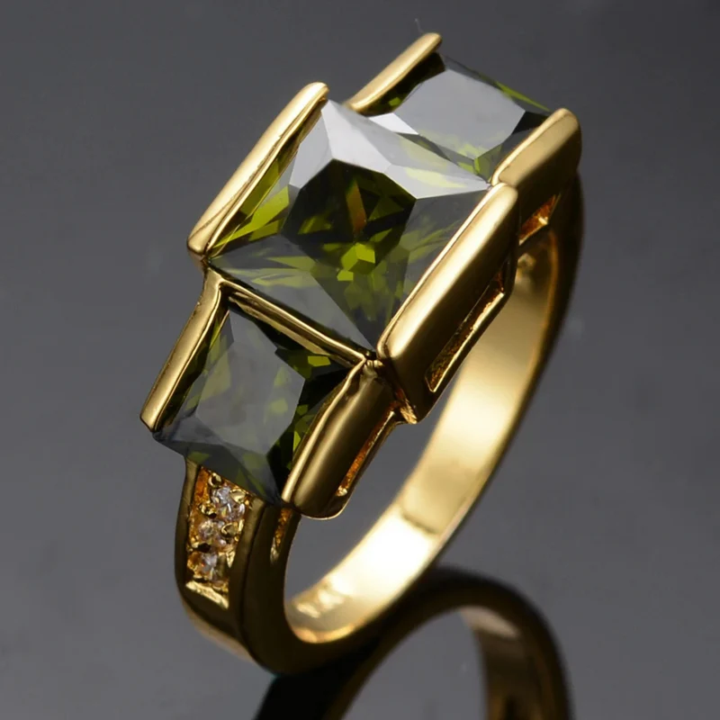 Bague Pierre Verte Opaque