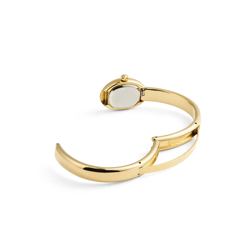 Mockberg Belle Oval Petite Gold Large Bangle Women's Watch MB1771