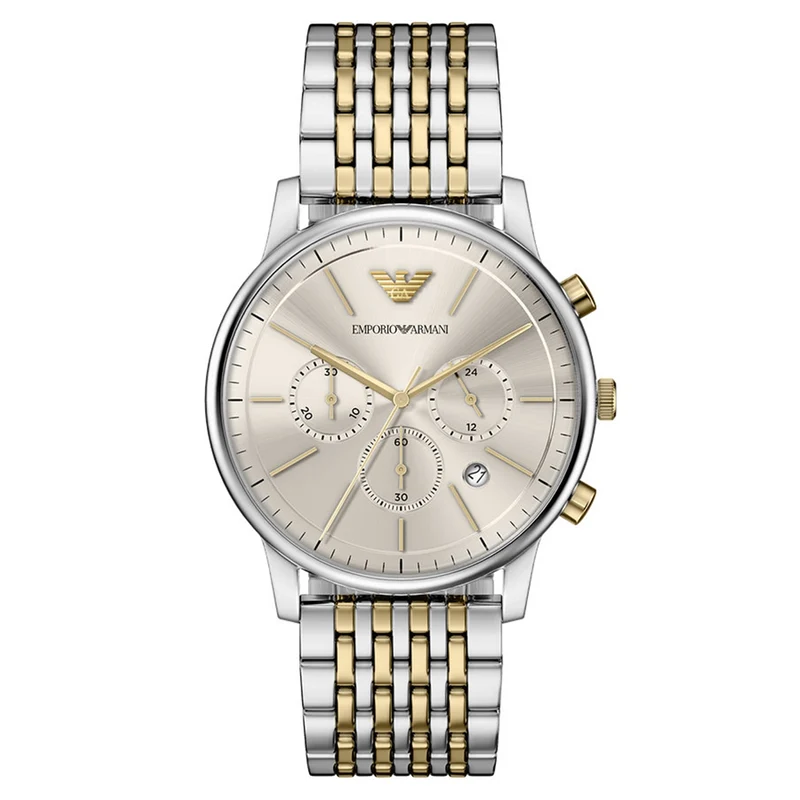 Emporio Armani Round Grey Dial Watch AR11773