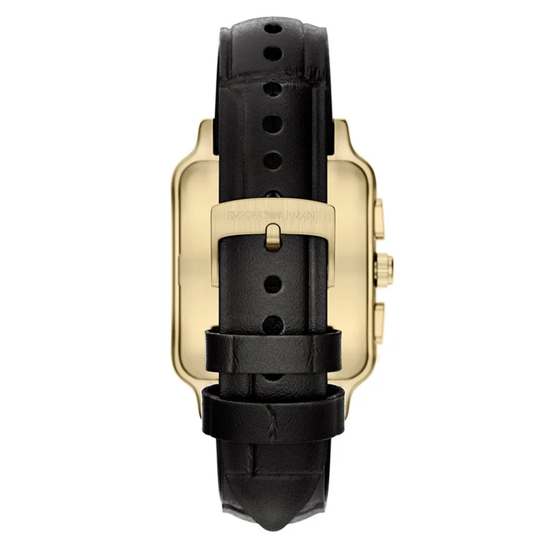 Emporio Armani Rectangular Black Dial Watch AR11753