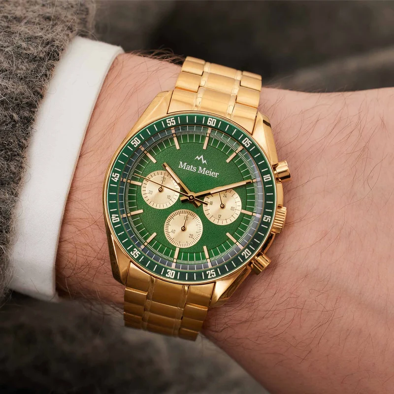 Mats Meier Arosa Racing Hommes Montre Or MM50017