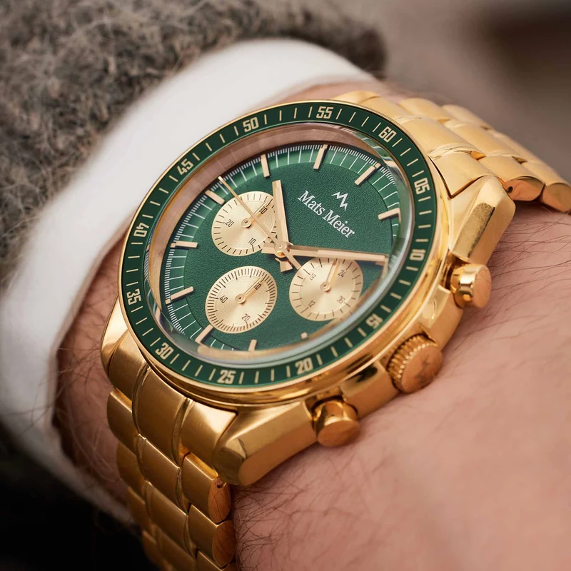 Mats Meier Arosa Racing Hommes Montre Or MM50017