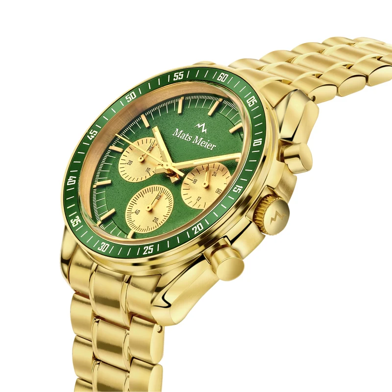 Mats Meier Arosa Racing Hommes Montre Or MM50017