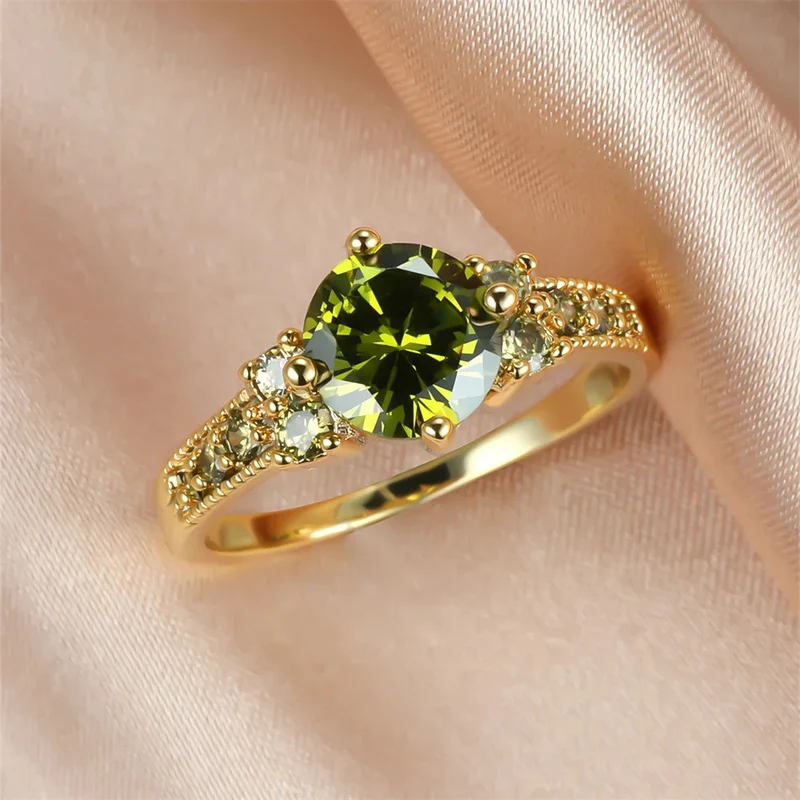 Bague Or Diamant Vert