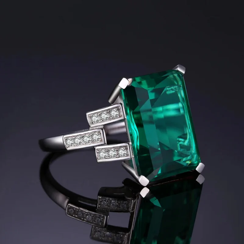 Bague Grosse Pierre Verte
