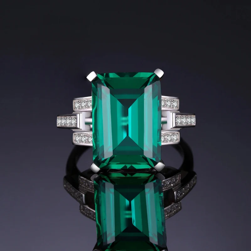 Bague Grosse Pierre Verte