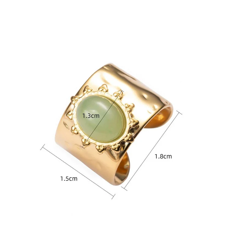 Bague Pierre Vert d'Eau