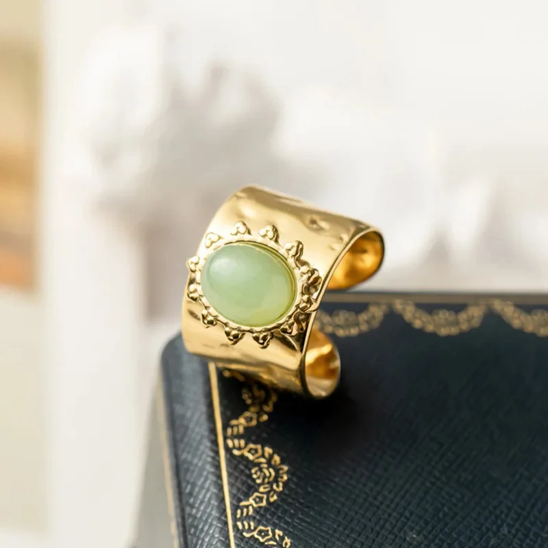 Bague Pierre Vert d'Eau