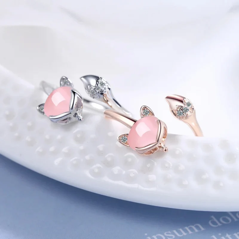 Bague Renard Or Rose