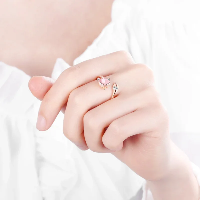 Bague Renard Or Rose