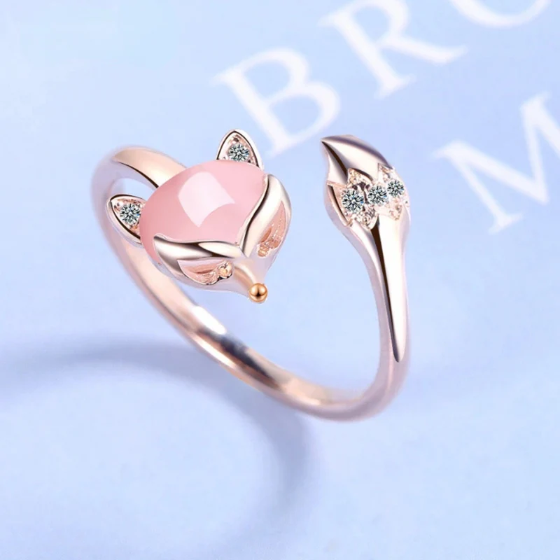 Bague Renard Or Rose