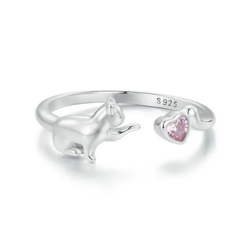 Bague Chat Argent