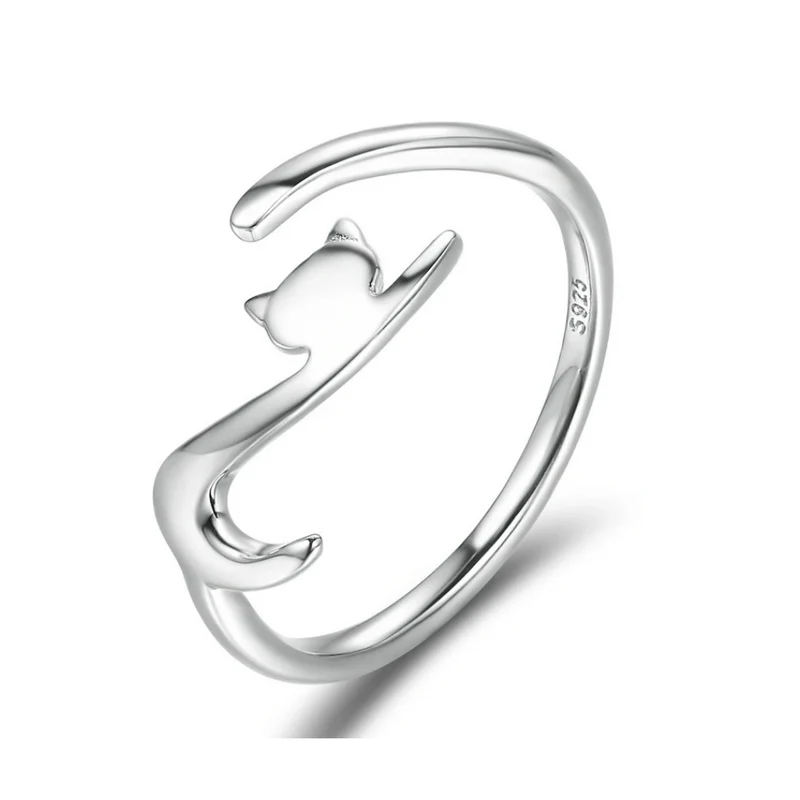 Bague Chat Argent