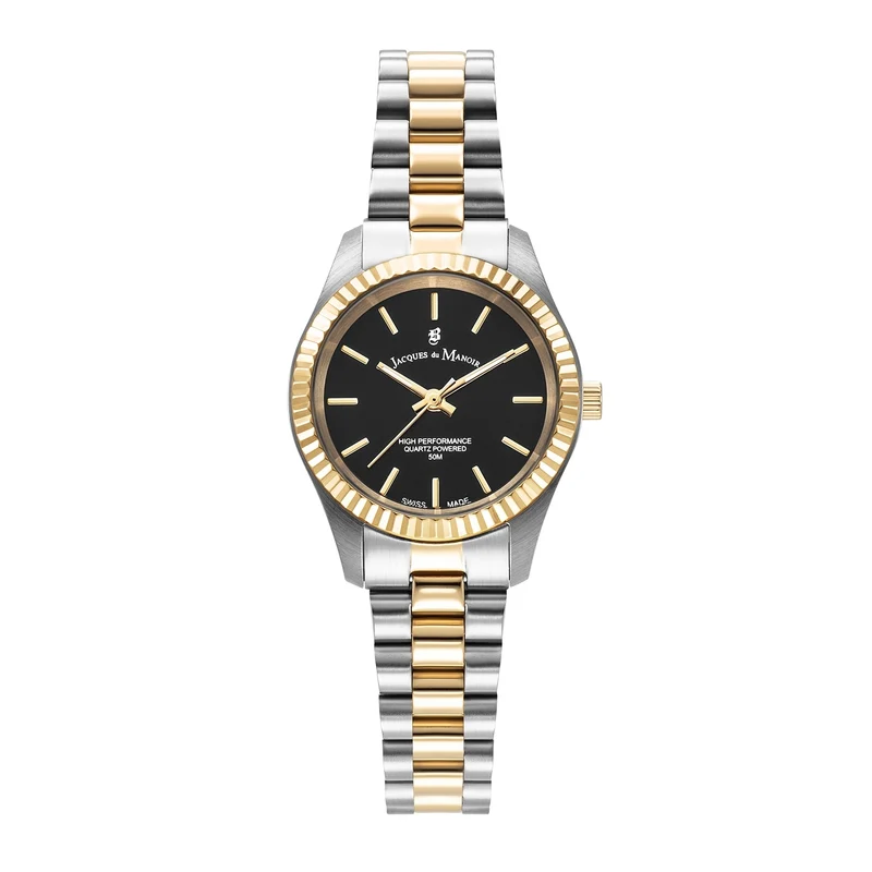 Jacques du Manoir Inspiration Prime Montre Femme Noire JWL04006