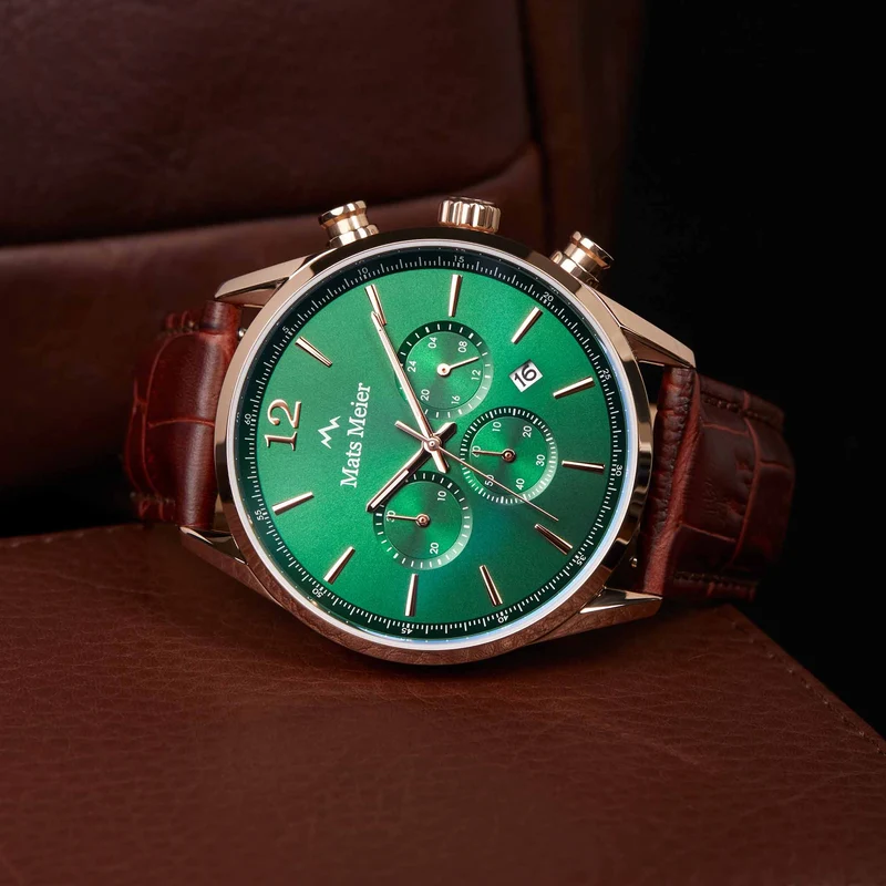 Mats Meier Grand Cornier Hommes Montre Marron MM00114