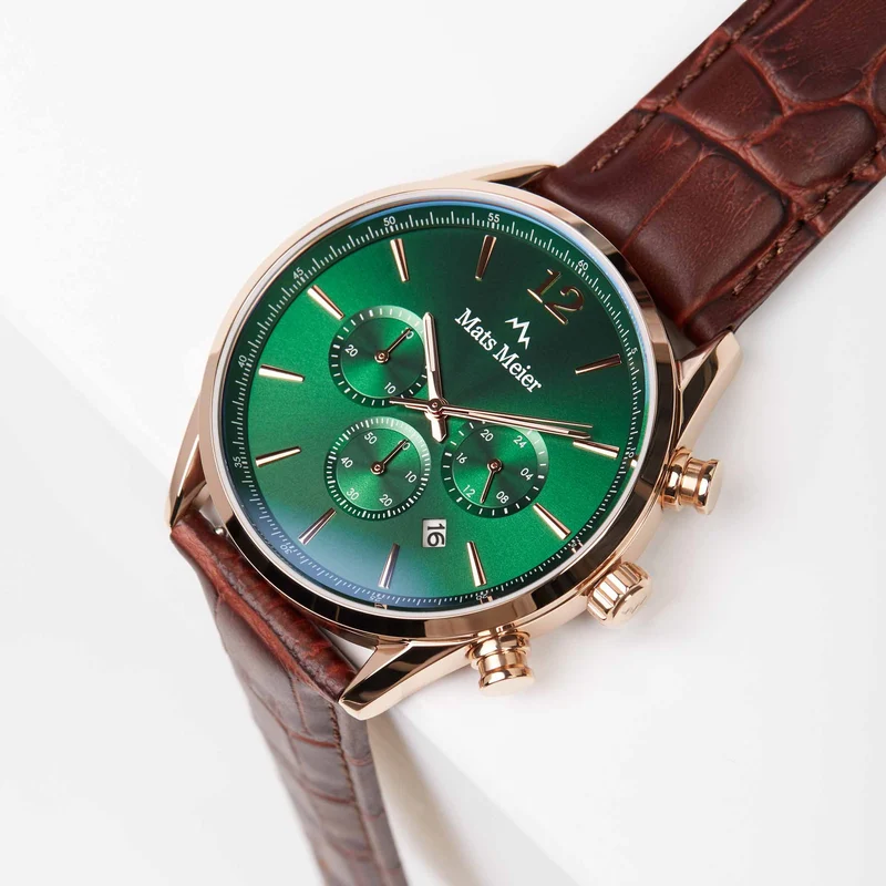 Mats Meier Grand Cornier Hommes Montre Marron MM00114