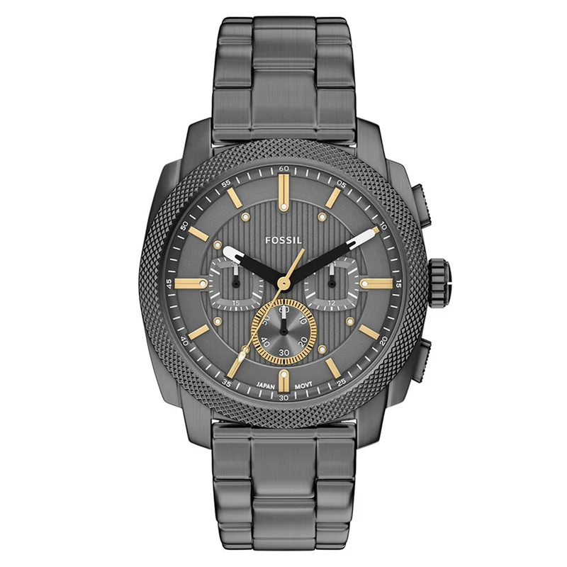 Fossil Machine Round Grey Dial Watch FS6160