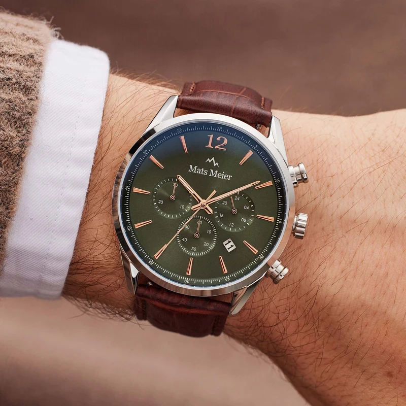 Mats Meier Grand Cornier Hommes Montre Marron MM00121