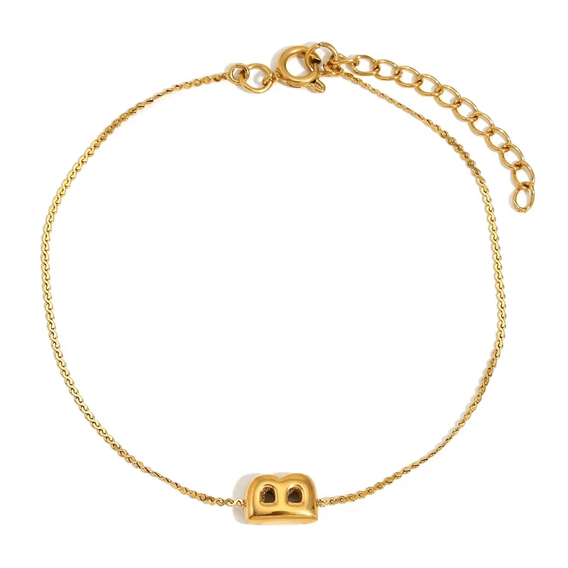 Bracelet Initiale Bubble