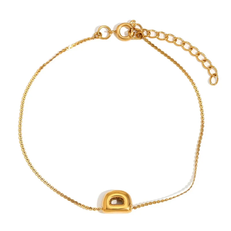 Bracelet Initiale Bubble