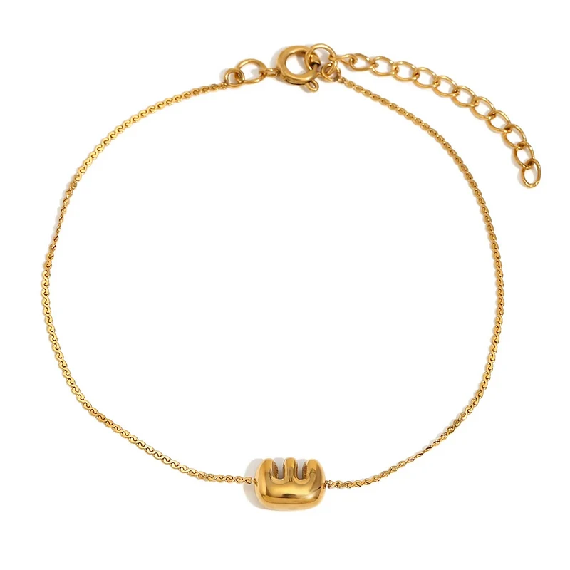 Bracelet Initiale Bubble
