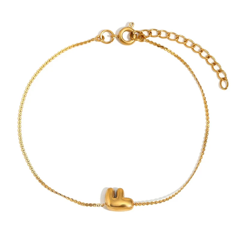 Bracelet Initiale Bubble