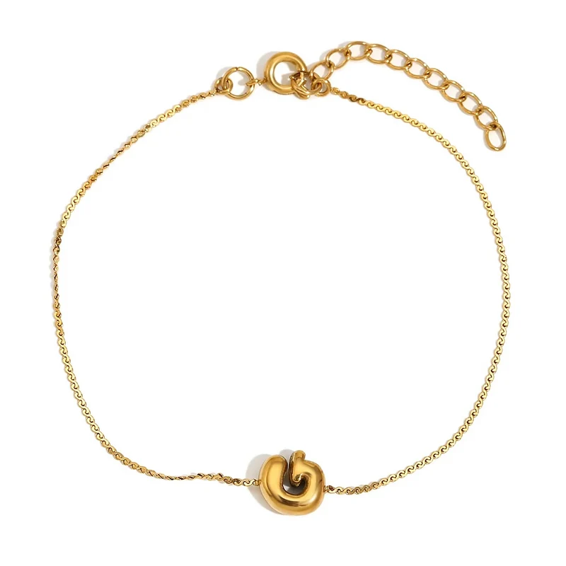 Bracelet Initiale Bubble