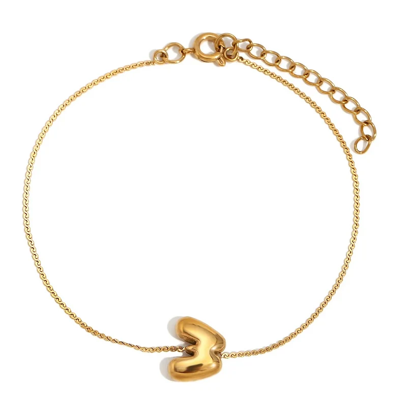 Bracelet Initiale Bubble