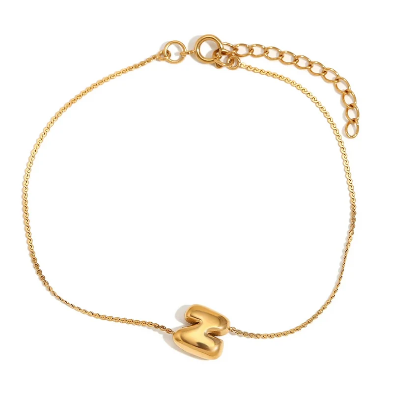 Bracelet Initiale Bubble