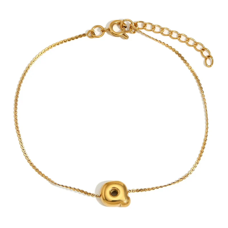 Bracelet Initiale Bubble