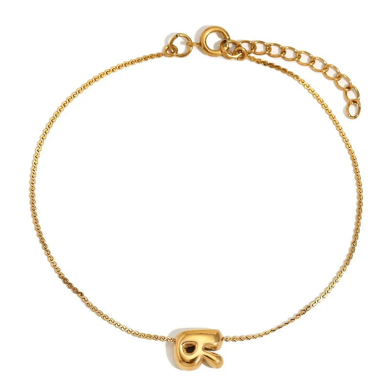 Bracelet Initiale Bubble