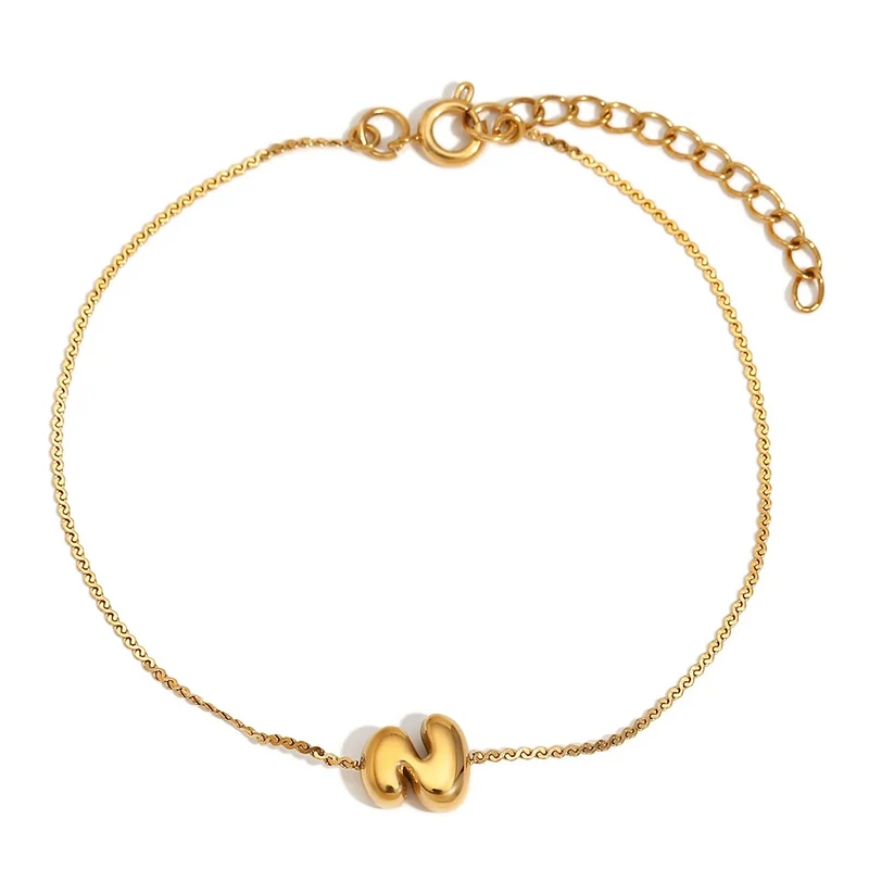 Bracelet Initiale Bubble