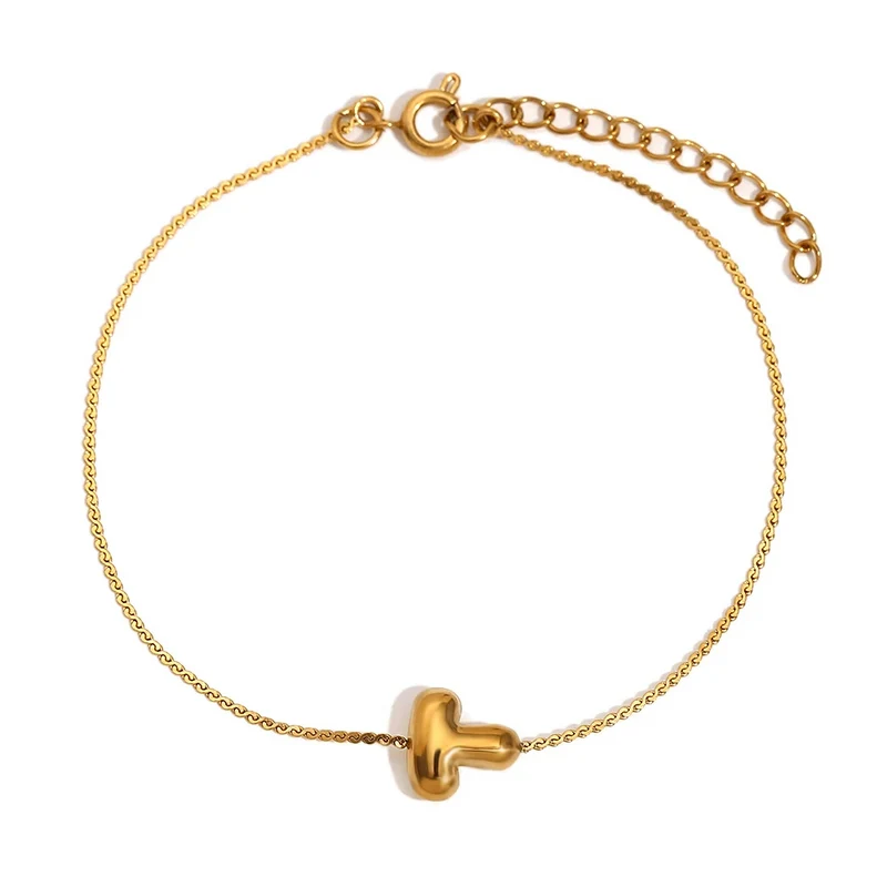 Bracelet Initiale Bubble