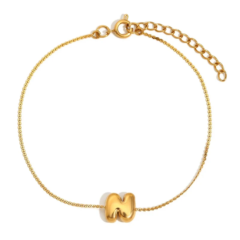 Bracelet Initiale Bubble
