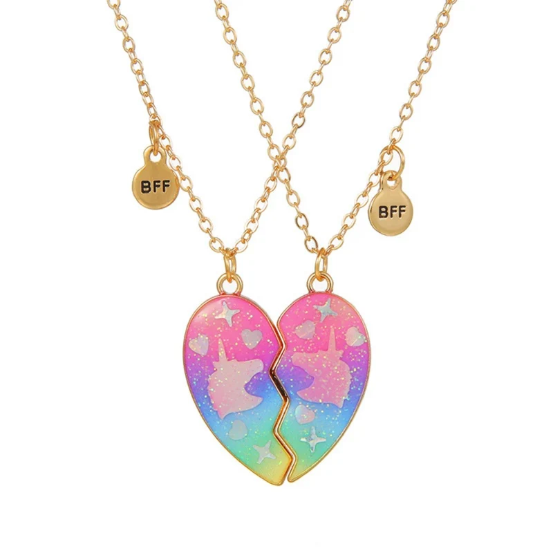 Collier BFF Cœur Licorne