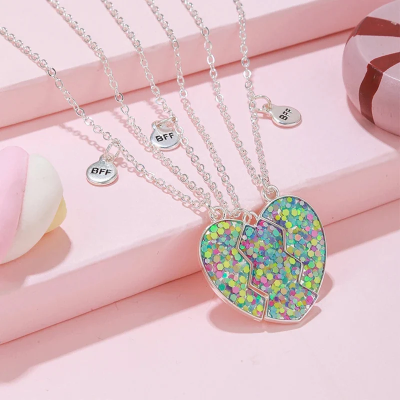 Collier BFF Coeur en Trois
