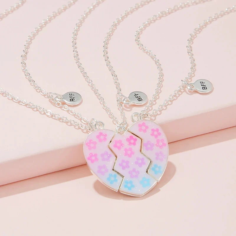 Collier BFF Coeur en Trois