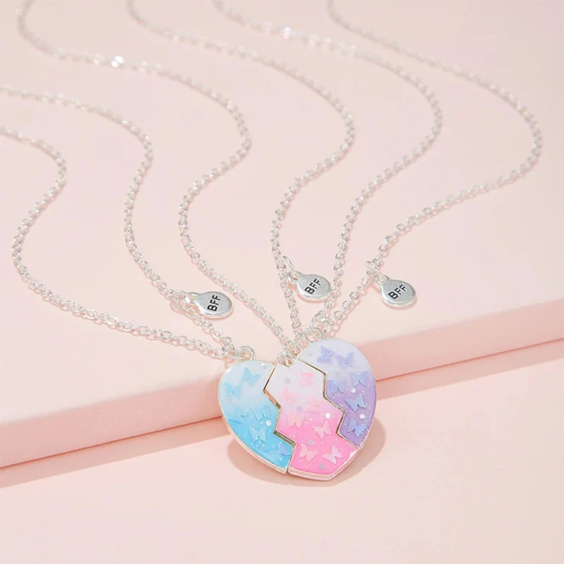 Collier BFF Coeur en Trois