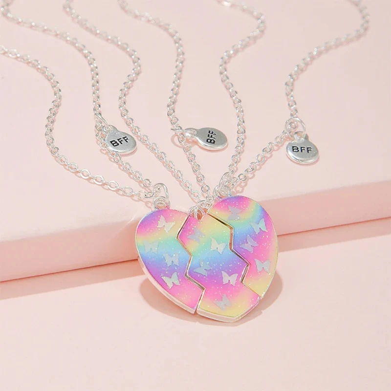 Collier BFF Coeur en Trois