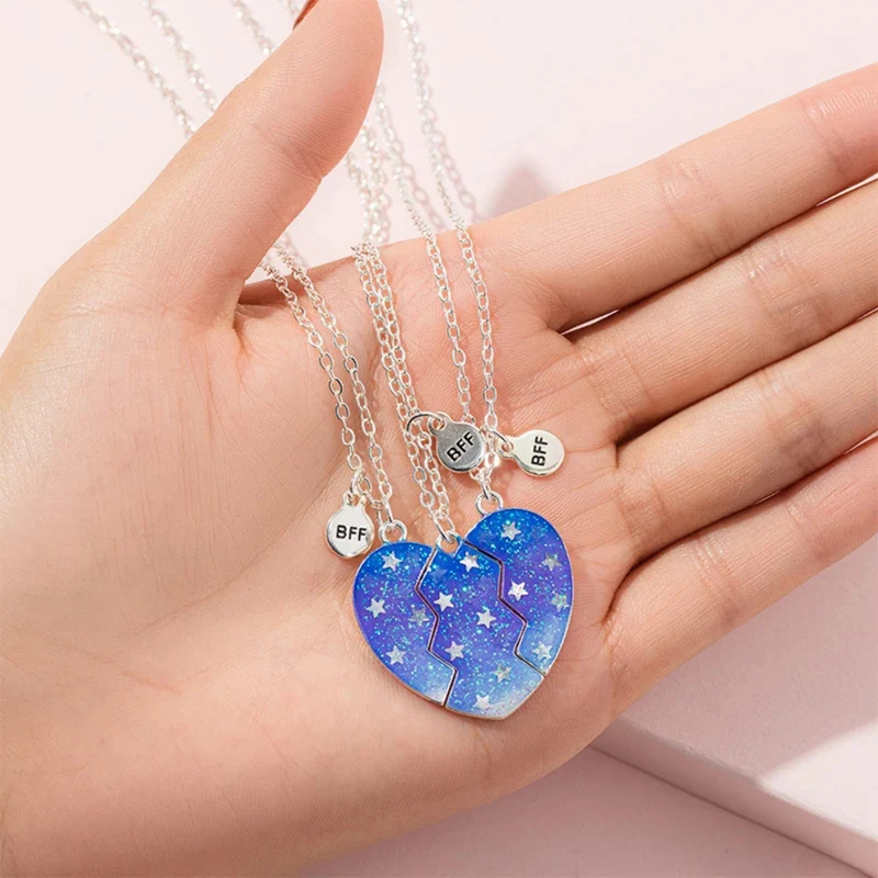 Collier BFF Coeur en Trois