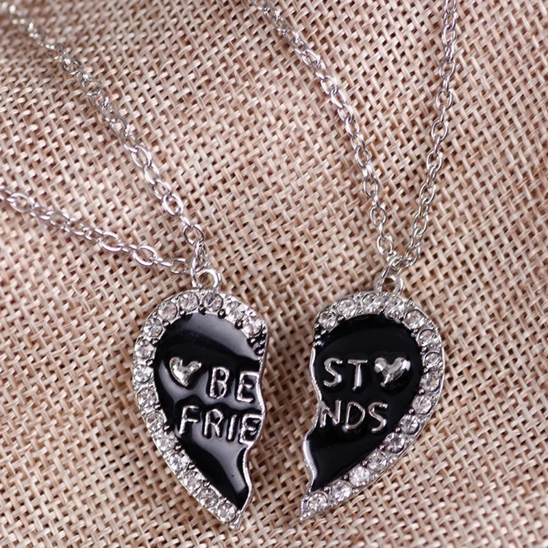 Collier BFF Cœur Noir