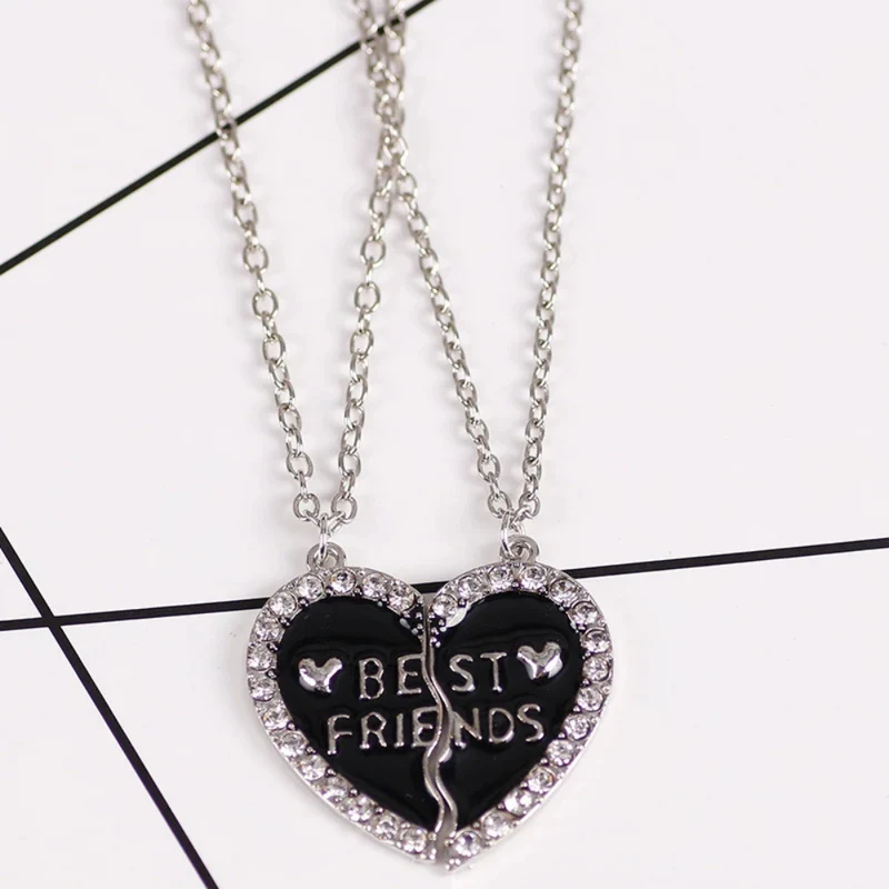 Collier BFF Cœur Noir