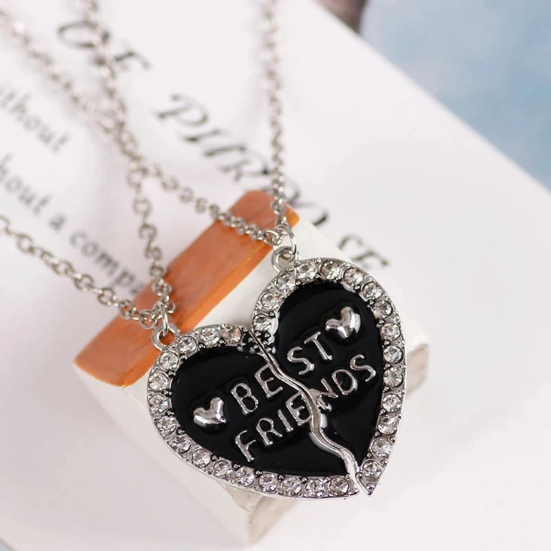 Collier BFF Cœur Noir