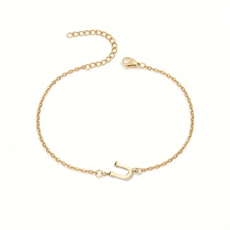 Bracelet Initiale U Femme