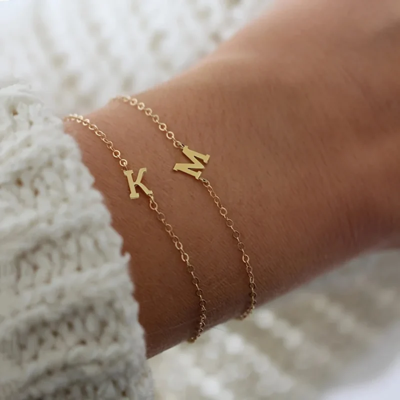 Bracelet Initiale Y Femme