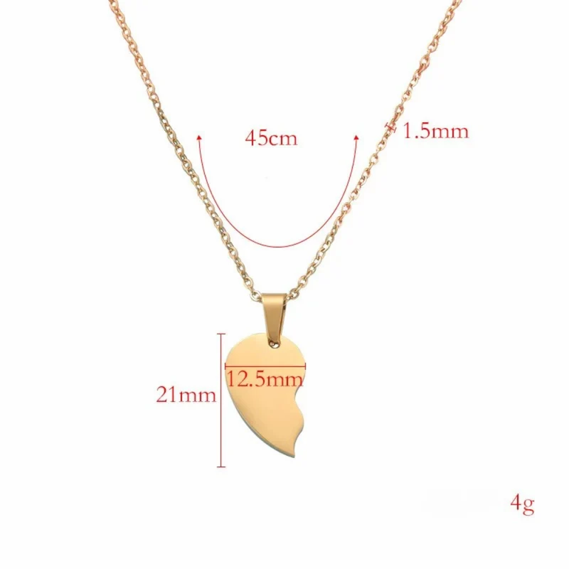 Collier Moitié Cœur
