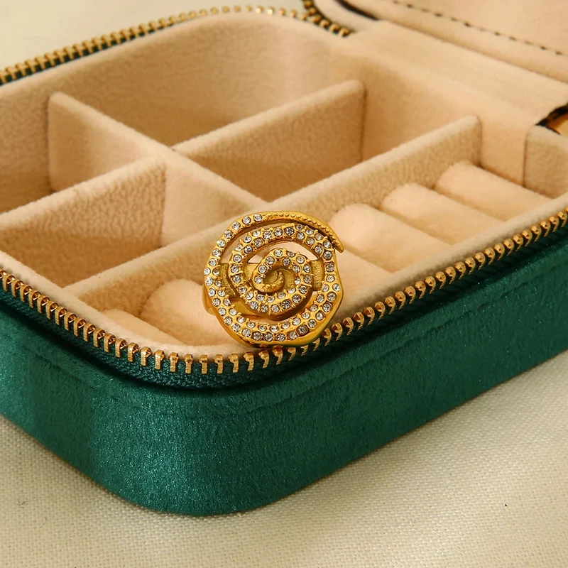 Bague Escargot Strass