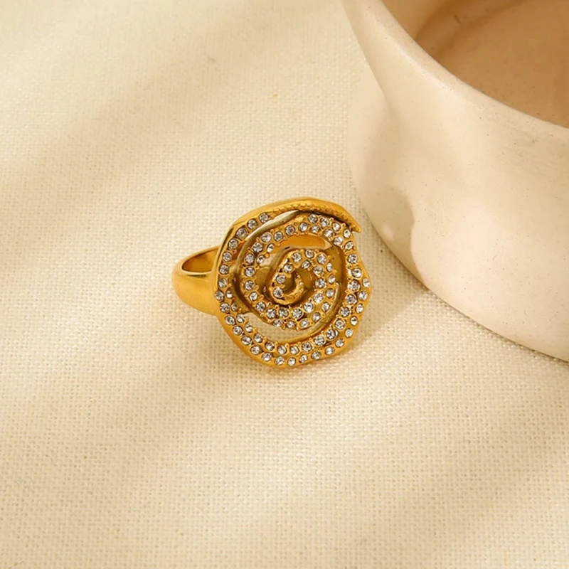 Bague Escargot Strass